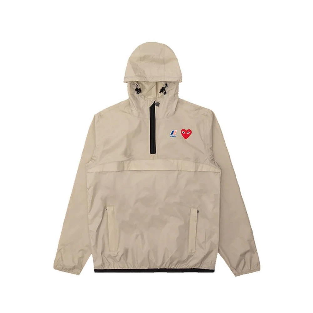 Comme des Garçons Play Beige K-Way Jas met Logo Beige Heren