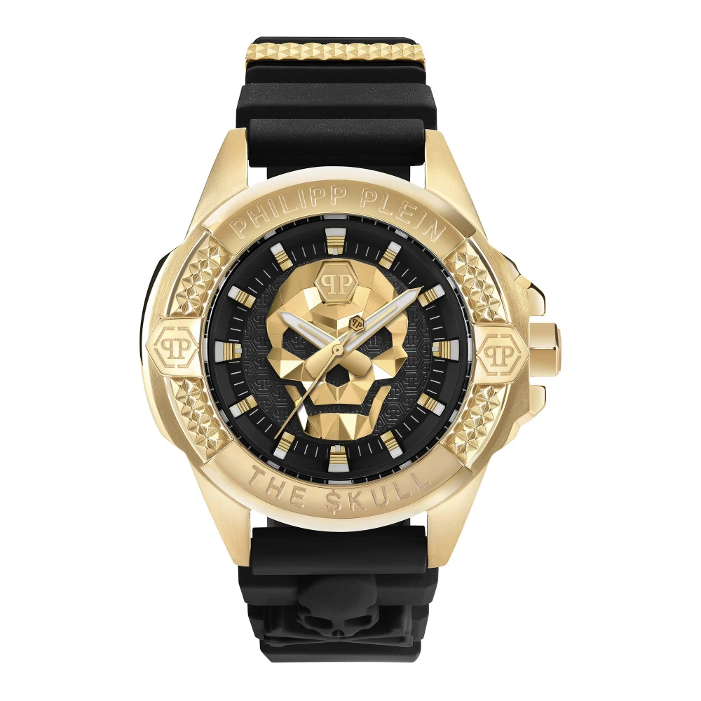 Philipp Plein Black $Kull Titan Gold Watch - Male - Watches - One Size - Accessories