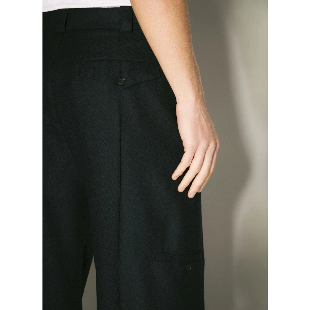 Eytys Twill wollen broek met geknoopte hardware Black Heren