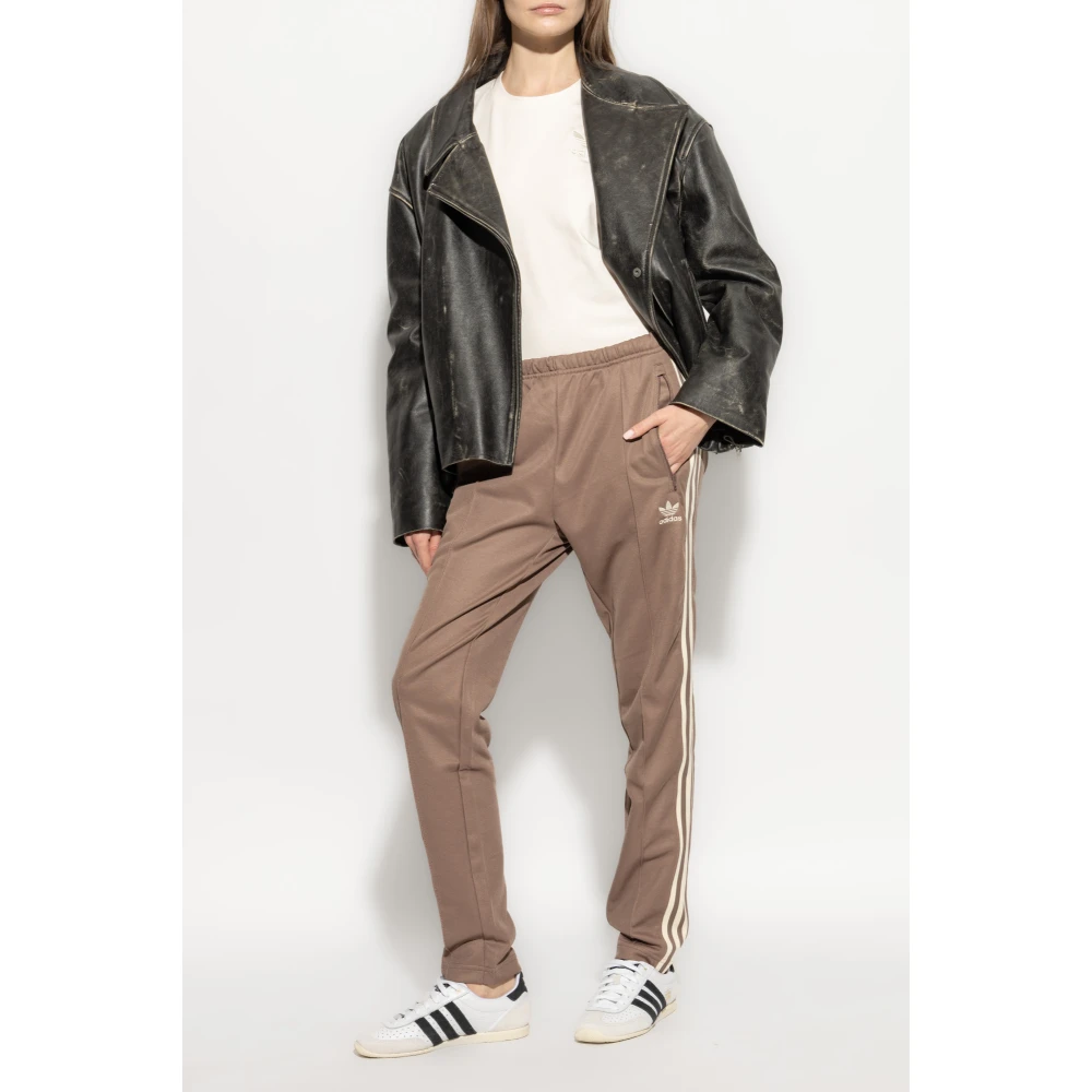 adidas Originals Sweatpants met logo Beige Dames