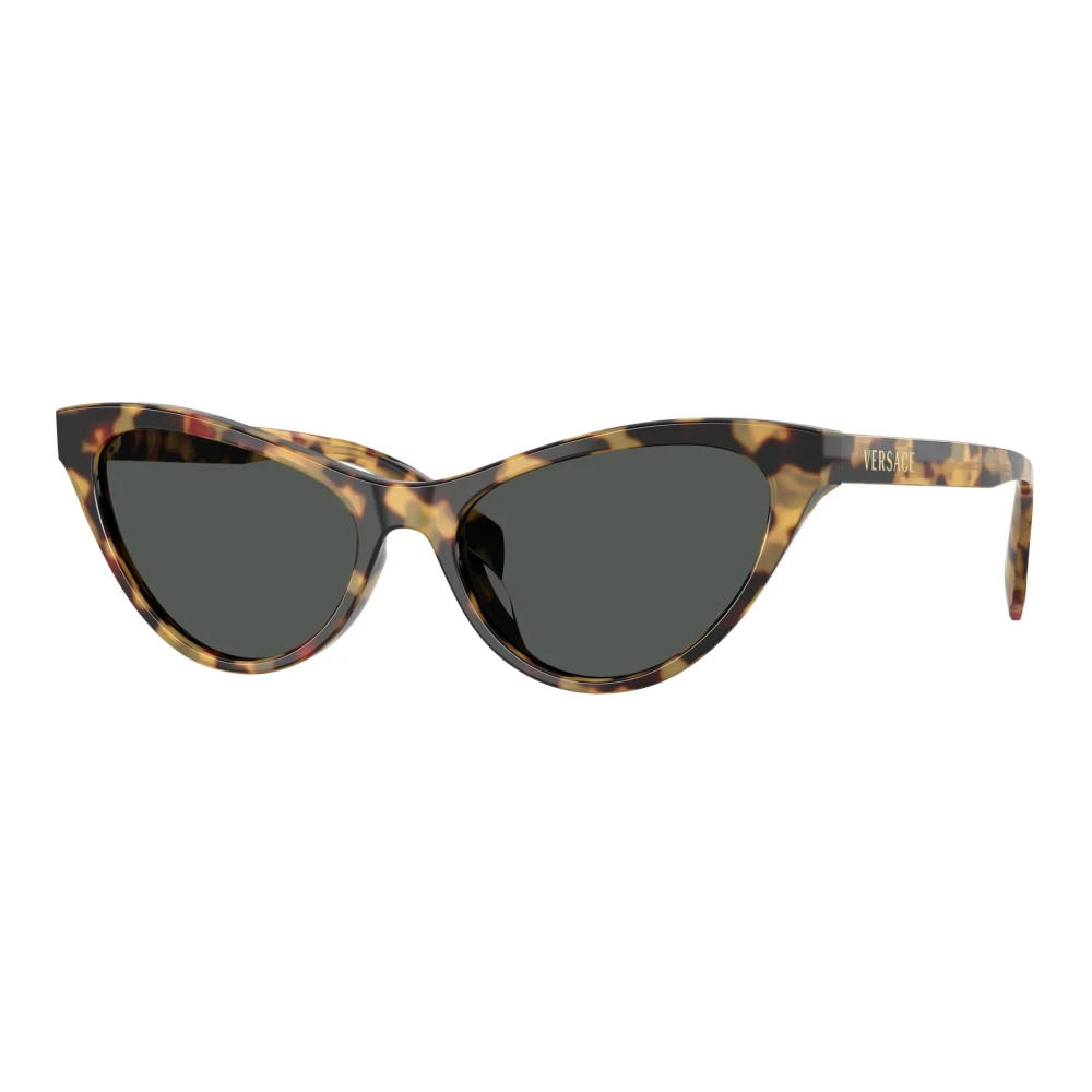 Versace Woman Sunglass VE4522U - Frame color: Brown Havana, Lens color: Dark Grey - Image 3