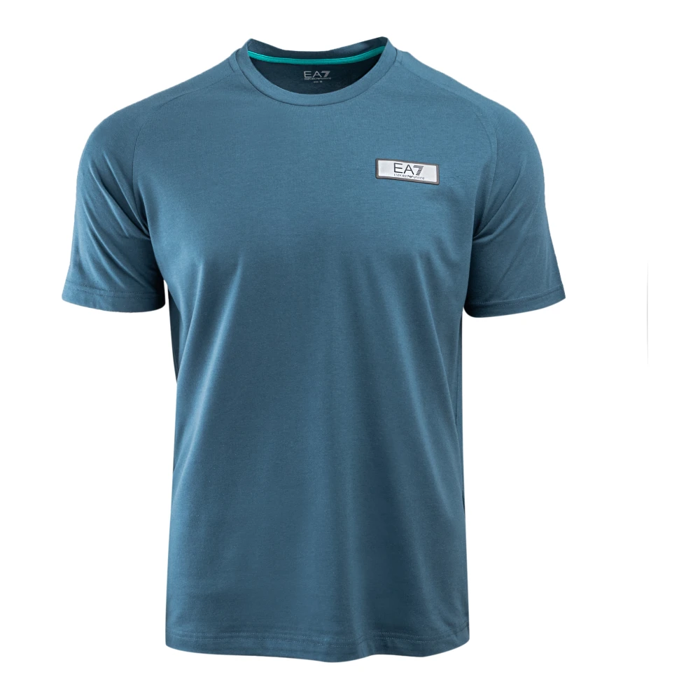Emporio Armani EA7 Heren T-shirt in blauw Blue Heren