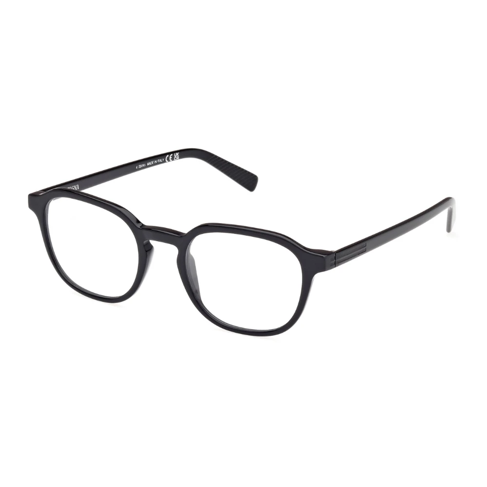 Zegna Black Glasses, Unisex, 48 Mm, Eyewear Frames