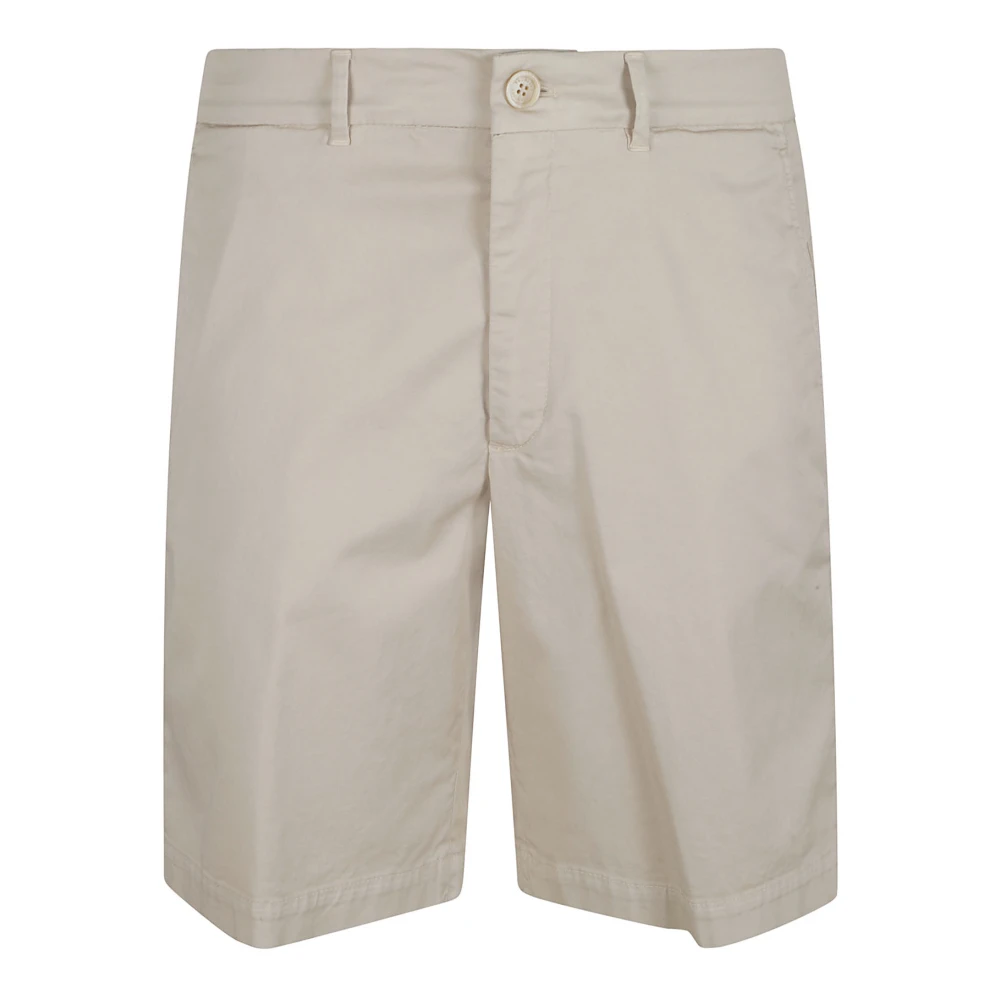BRUNELLO CUCINELLI Comfortabele Bermuda Shorts voor de zomer White Heren