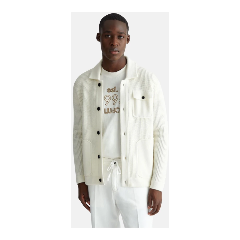 Liu Jo Stijlvolle Gebreide Kleding White Heren