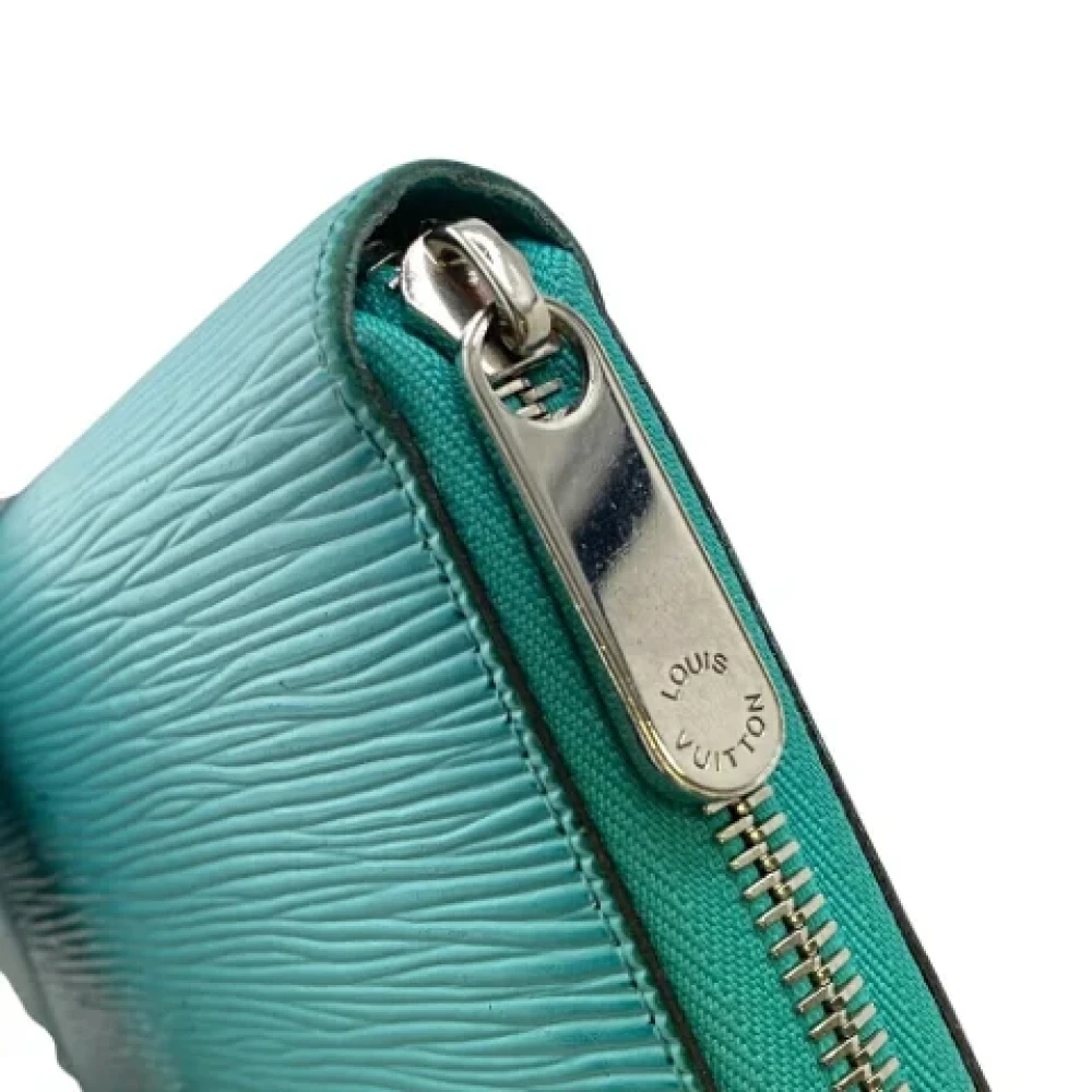Louis Vuitton Vintage Pre-owned Leather wallets Blue Dames