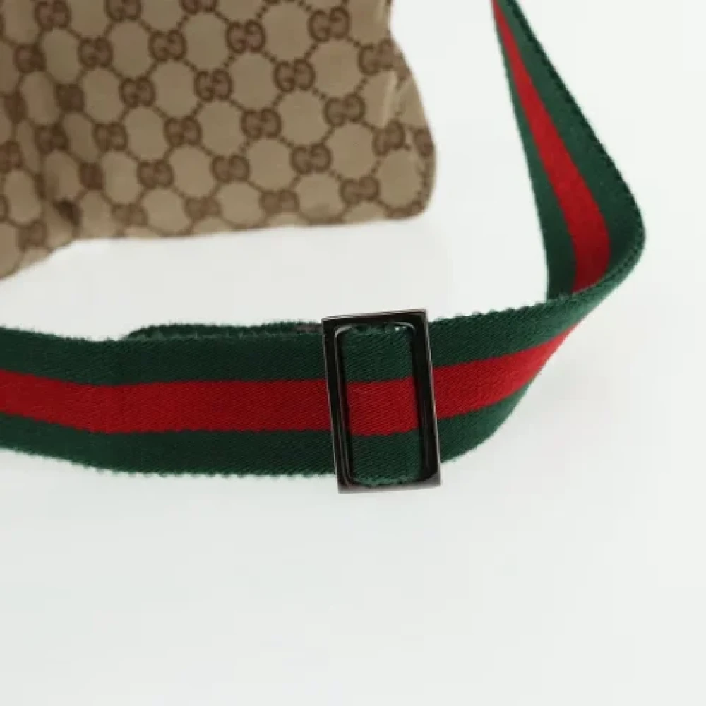 Gucci Vintage Pre-owned Canvas gucci-bags Beige Dames