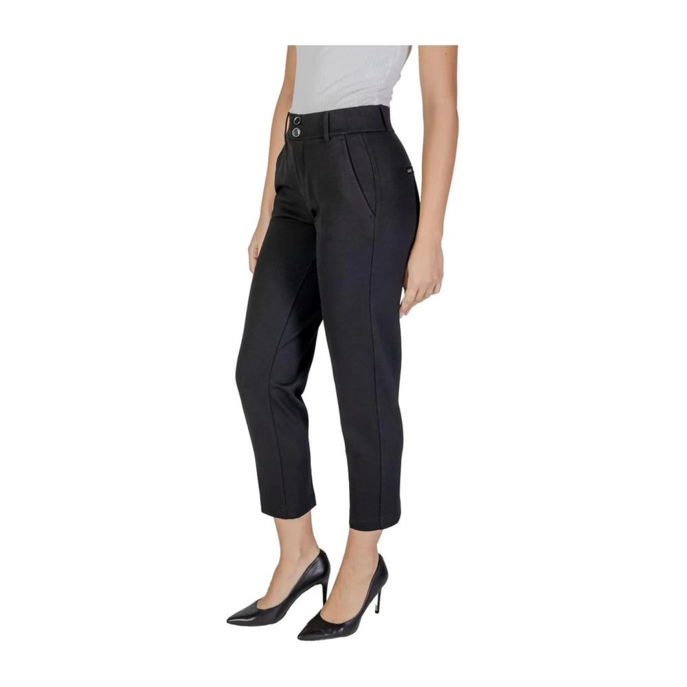 Street One Stretch Viscose Blend Broek Black Dames