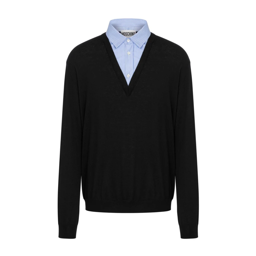 Knitwear > V-neck Knitwear - - Moschino - Modalova