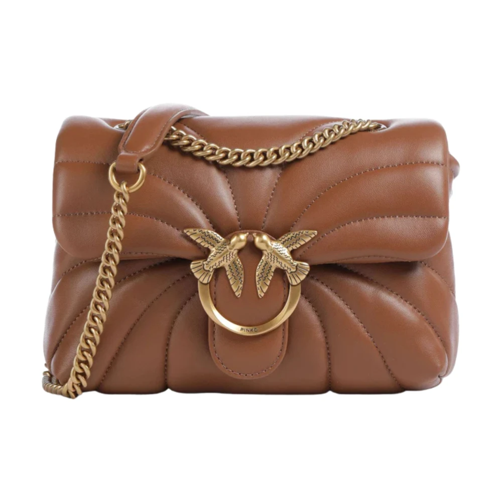Pinko Love Puff Mini - Female - Shoulder Bags - Brown - One Size - Bags