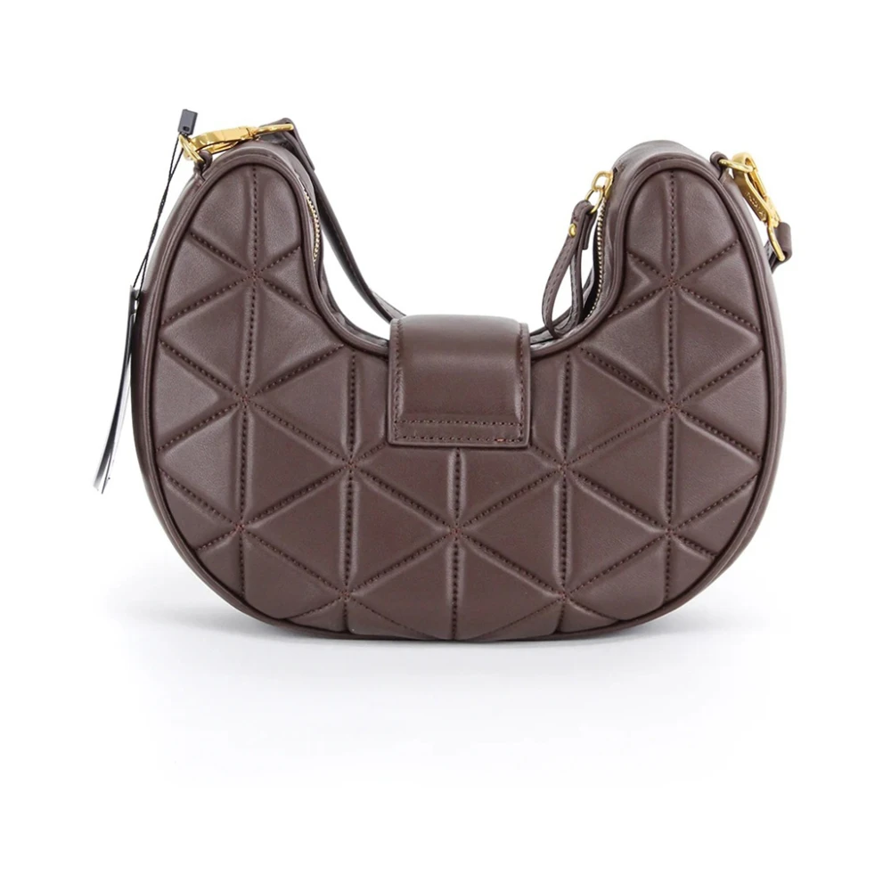 La Carrie Elegante Gewatteerde Leren Handtas Brown Dames