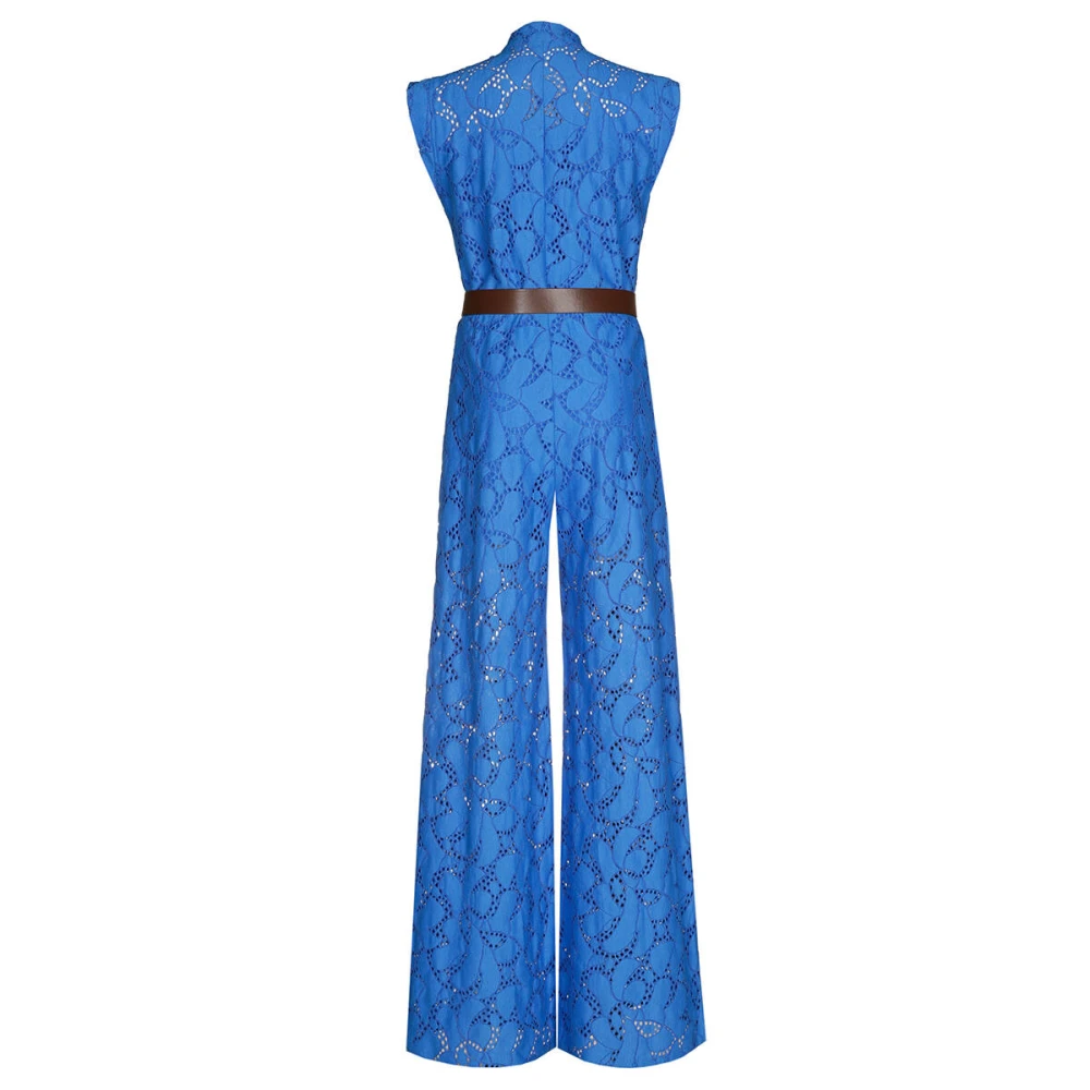 Caroline Biss Elegante Jumpsuit voor Vrouwen Blue Dames