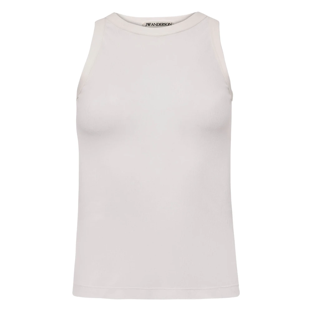 Jw Anderson Women's White Sheer Cami Vest Top - Sleeveless Tops - Xs - Tops