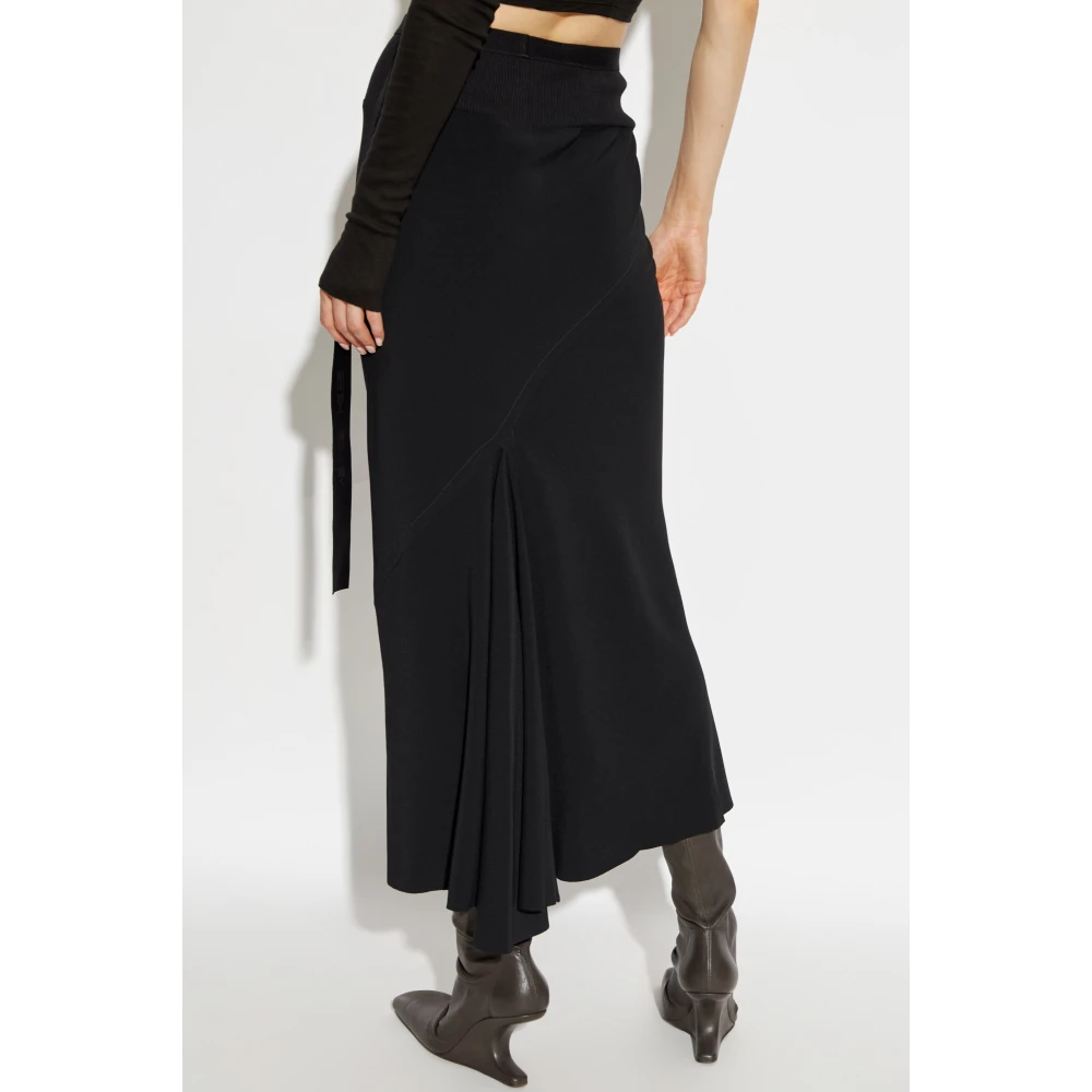 Rick Owens Rok Kalf Bias Black Dames