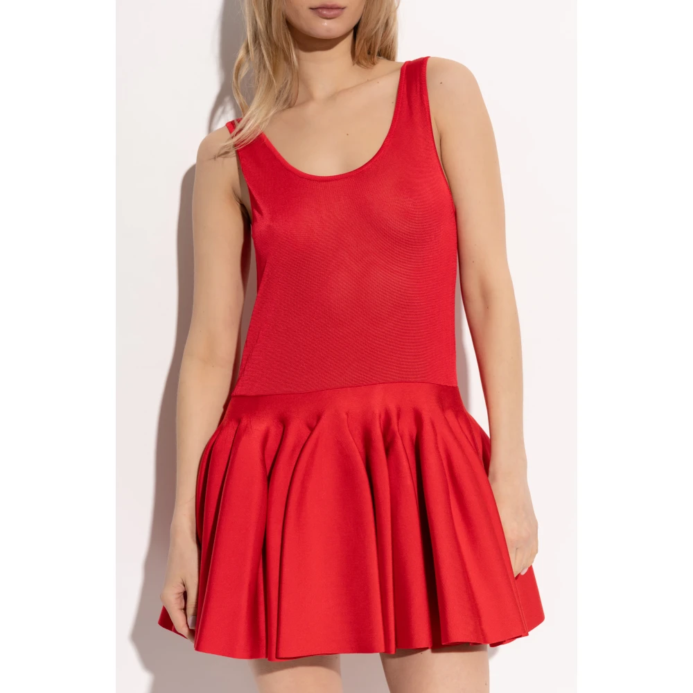 Alaïa Mouwloze jurk Red Dames