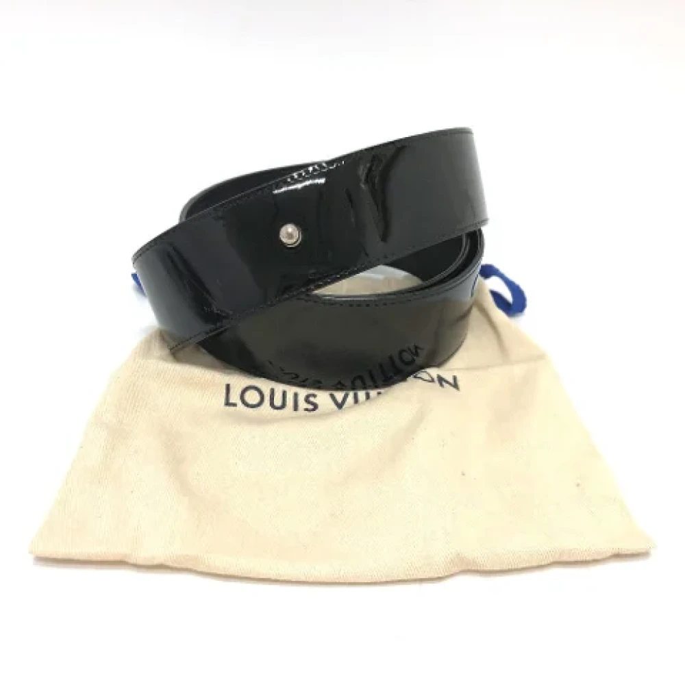 Louis Vuitton Vintage Pre-owned Leather belts Black Dames