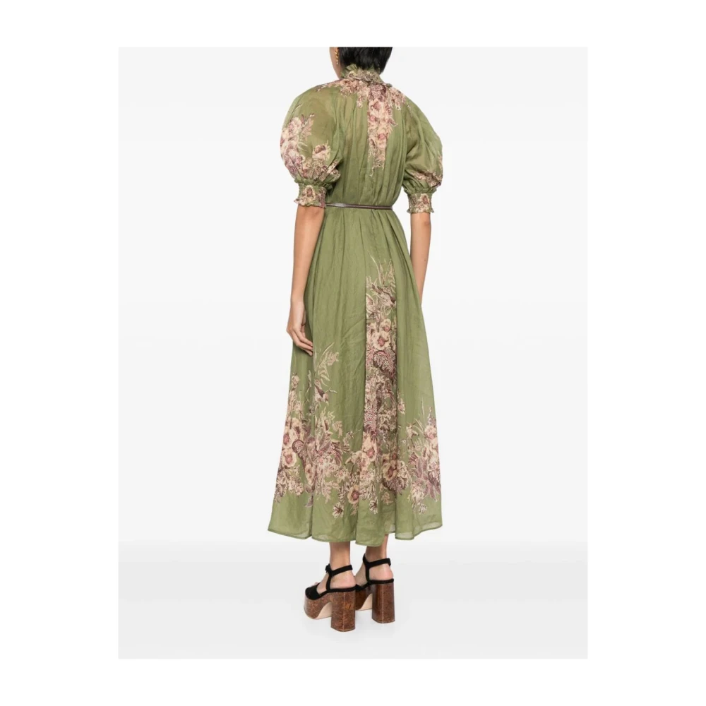 Zimmermann Maxirok met bloemenprint Green Dames