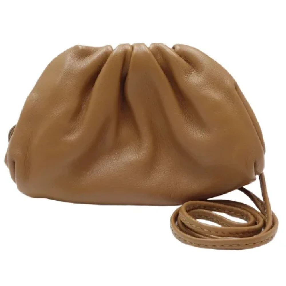 Bottega Veneta Vintage Pre-owned Fabric shoulder-bags Brown Dames