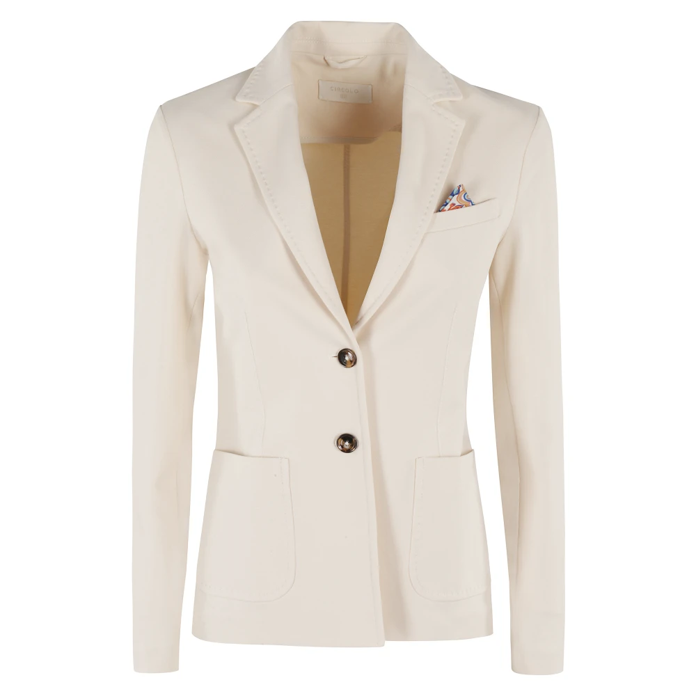Circolo 1901 Lineaire Piqué Jas Beige Dames
