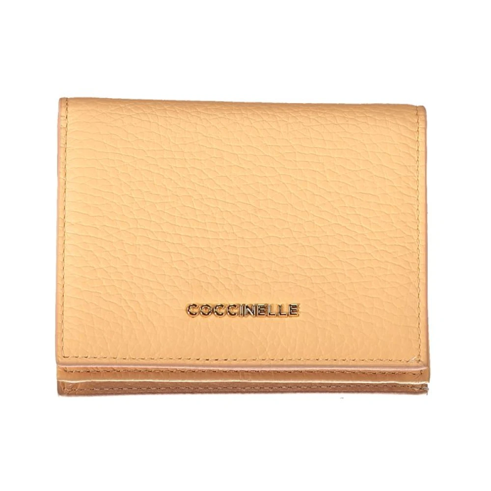 Coccinelle Oranje Leren Portemonnee met Diverse Functies Orange Dames