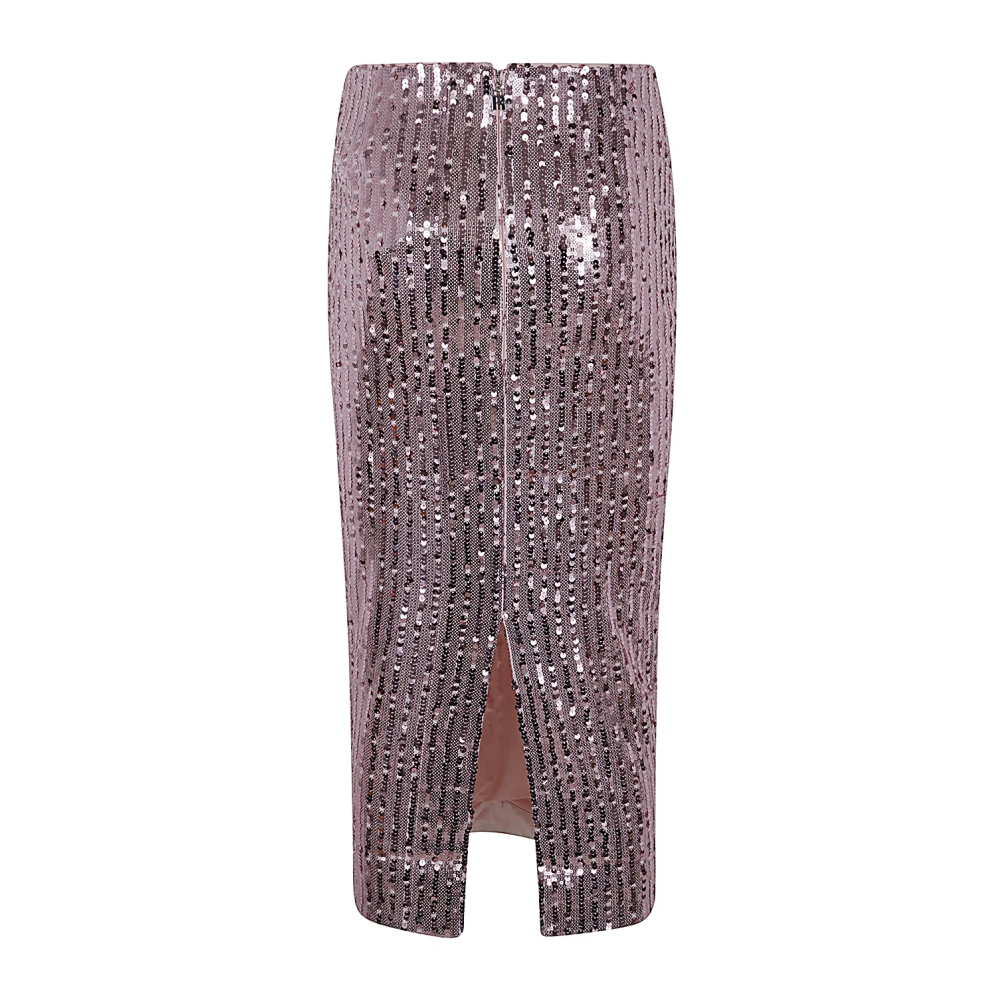 Rotate Birger Christensen Sequin Kokerrok Pink Dames
