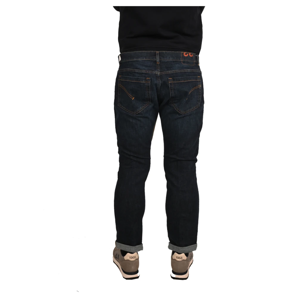 Dondup Skinny Fit Katoenen Jeans Made in Italy Blue Heren