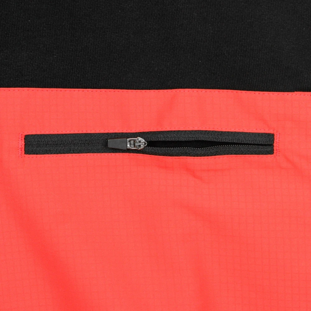 Dolly Noire Hoge Hals Sweatshirt Zwart & Rood Black Heren