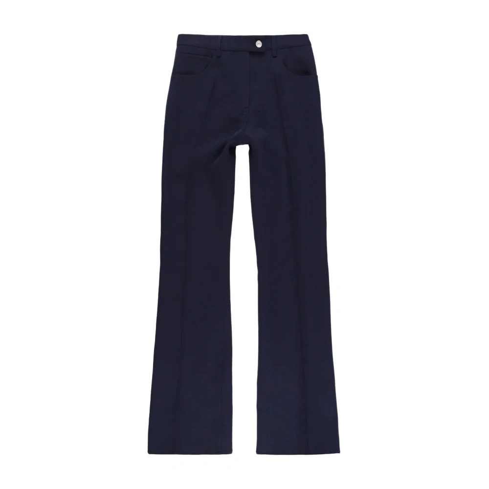 Courrèges Zwarte Flared Jeans 70's Stijl Black Dames