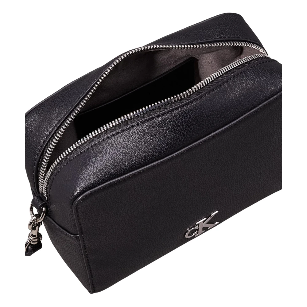 Calvin Klein Gerecyclede polyester crossbodytas met verstelbare band Black Dames