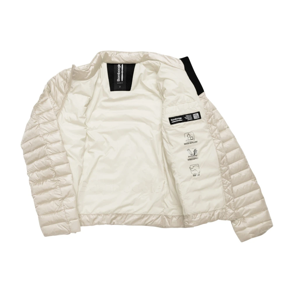 BomBoogie Heldere Nylon Jas met Synthetische Vulling Gray Dames