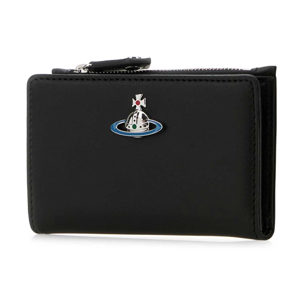 Vivienne Westwood Nappa Leren Kaarthouder Black Dames