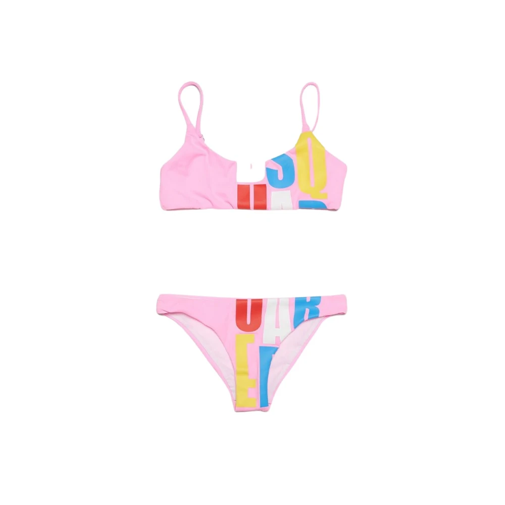 Dsquared2 Multifärgad Logo Bikini Baddräkt Multicolor, Flicka