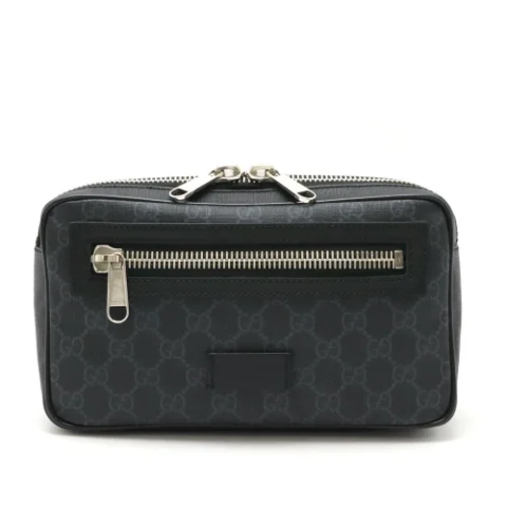Gucci Vintage Pre-owned Leather crossbody-bags Black Dames