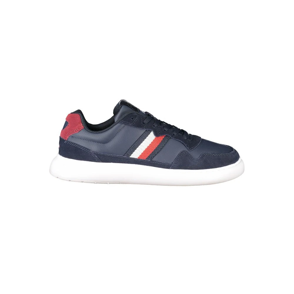 Tommy Hilfiger Men's Blue Sneakers,, Leather Sneaker Size 11 Uk