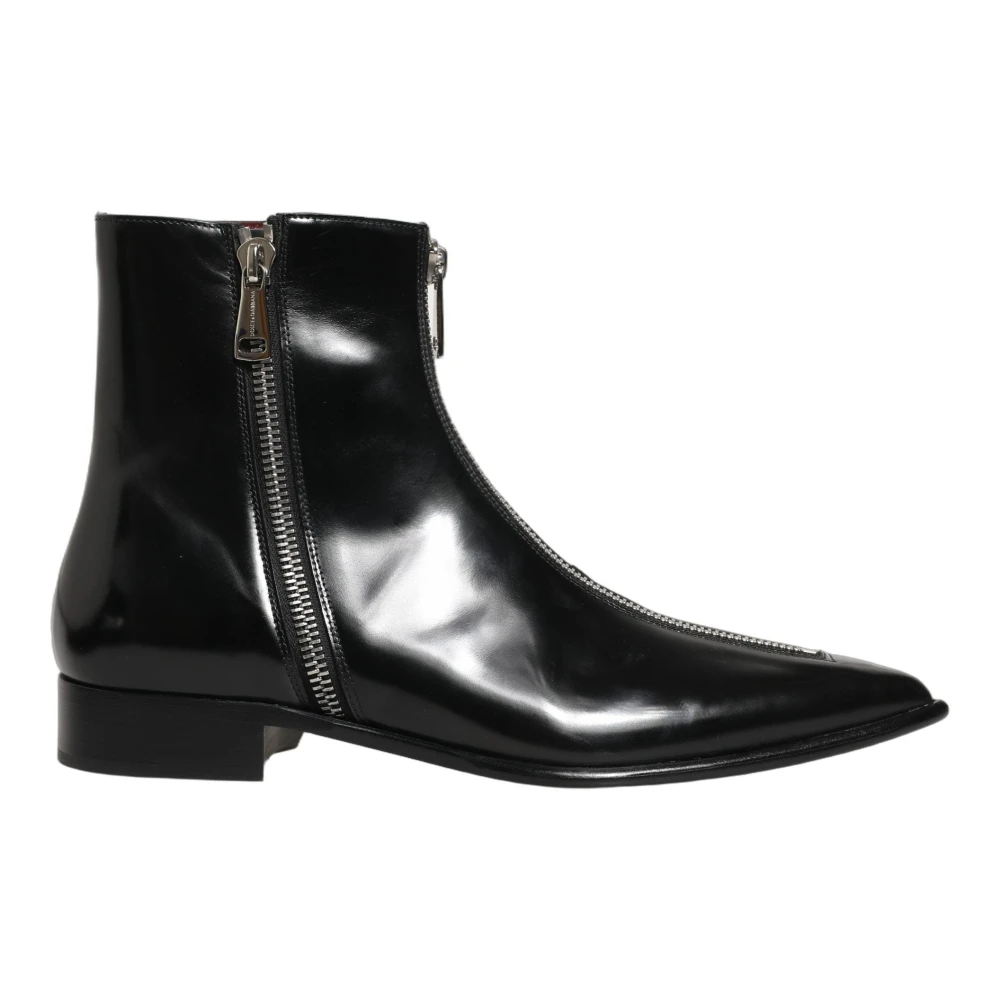 Dolce & Gabbana Men's Black Short Boots - Ankle Boots - 9 Uk - Shoes