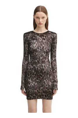 Banimalier Print Velour Padded Mini