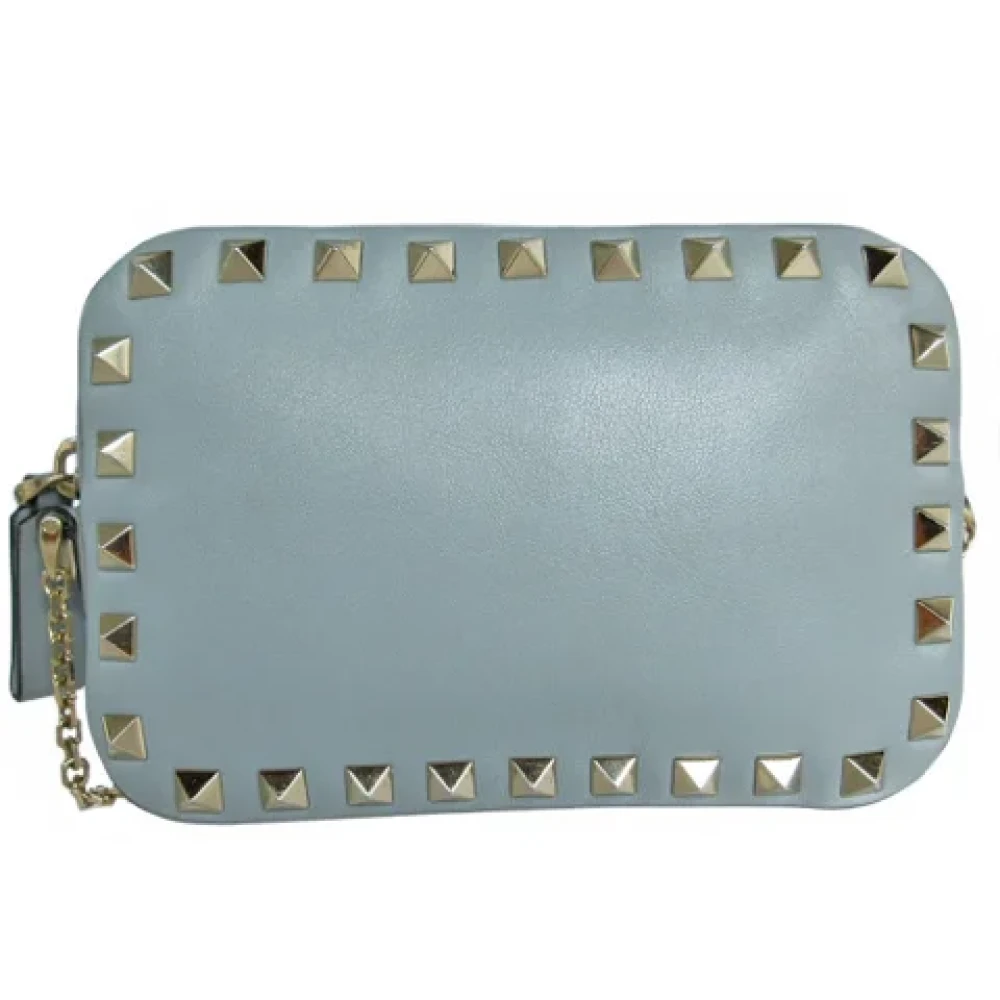 Valentino Vintage Pre-owned Leather shoulder-bags Blue Dames