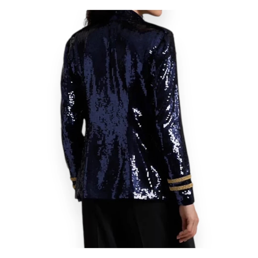Polo Ralph Lauren Blazer Jas voor Stijlvolle Look Blue Dames
