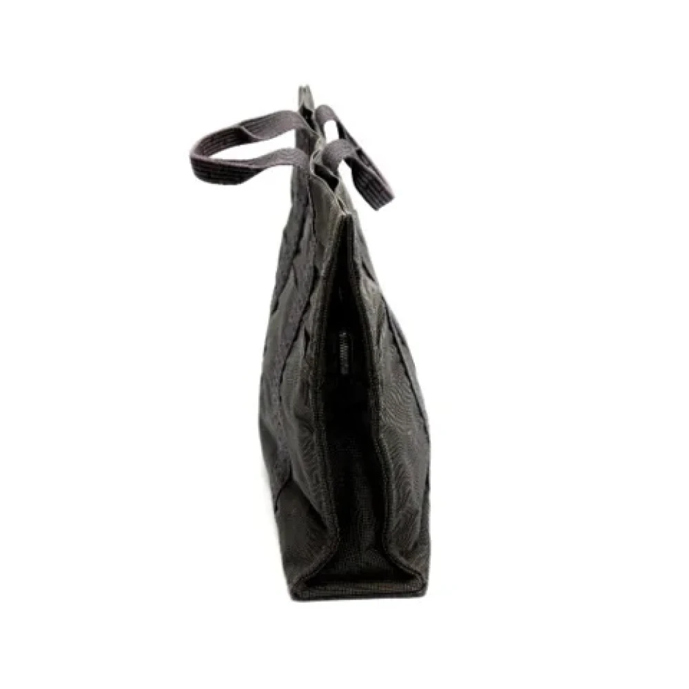 Hermès Vintage Pre-owned Canvas handbags Gray Dames
