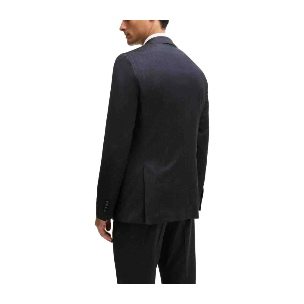 Hugo Boss Slim Fit Wollen Pak Blue Heren