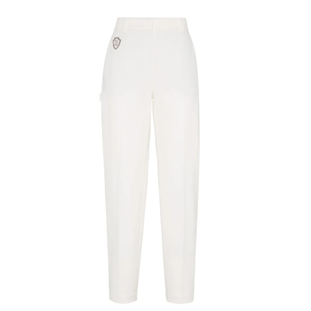 Trousers > Straight Trousers - - Brunello Cucinelli - Modalova