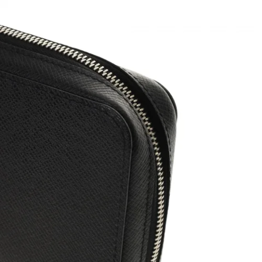 Louis Vuitton Vintage Pre-owned Leather wallets Black Heren