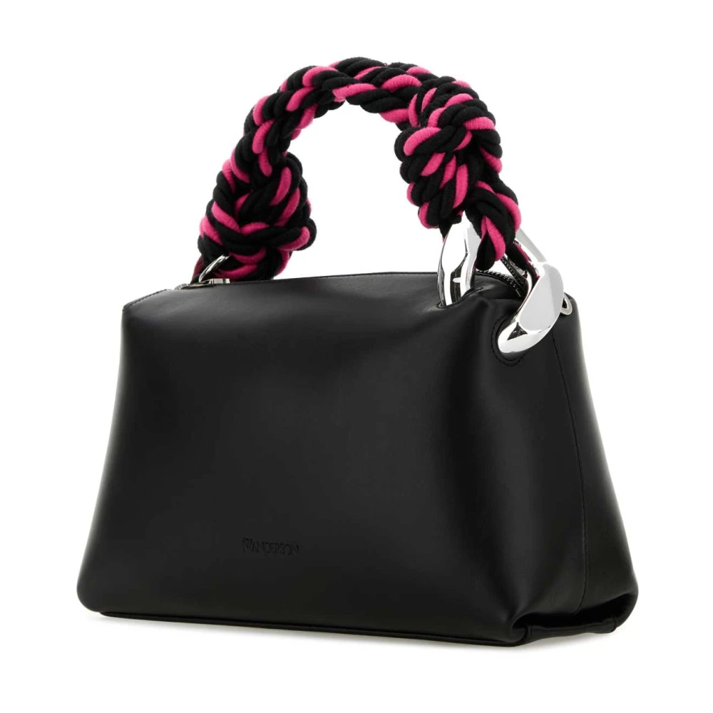 JW Anderson Zwarte Leren Hoektas Black Dames