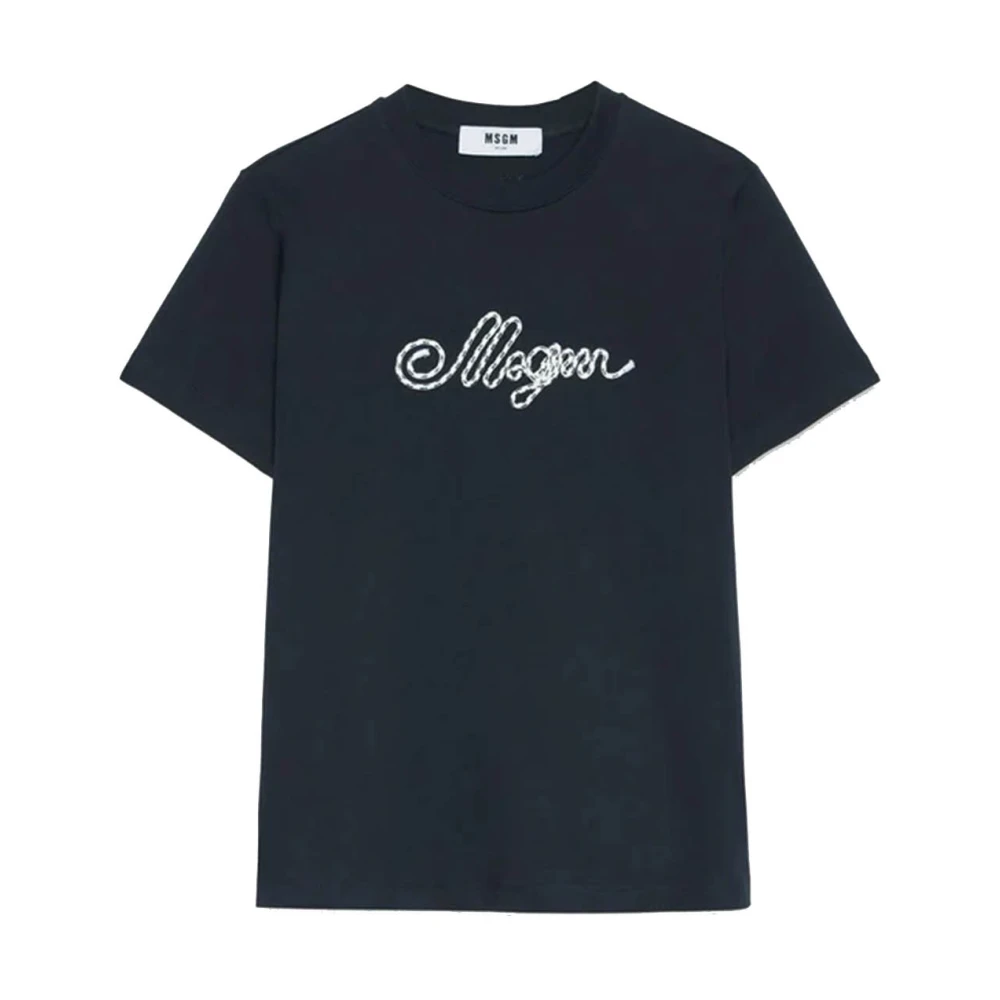 Msgm - Tops > T-Shirts - Blue - Msgm - Modalova