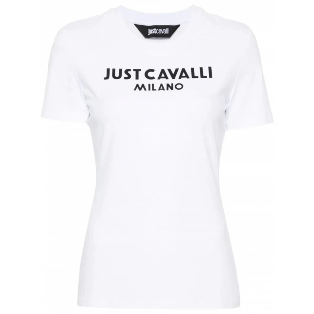 Roberto Cavalli Stijlvolle witte T-shirts en Polos White Dames