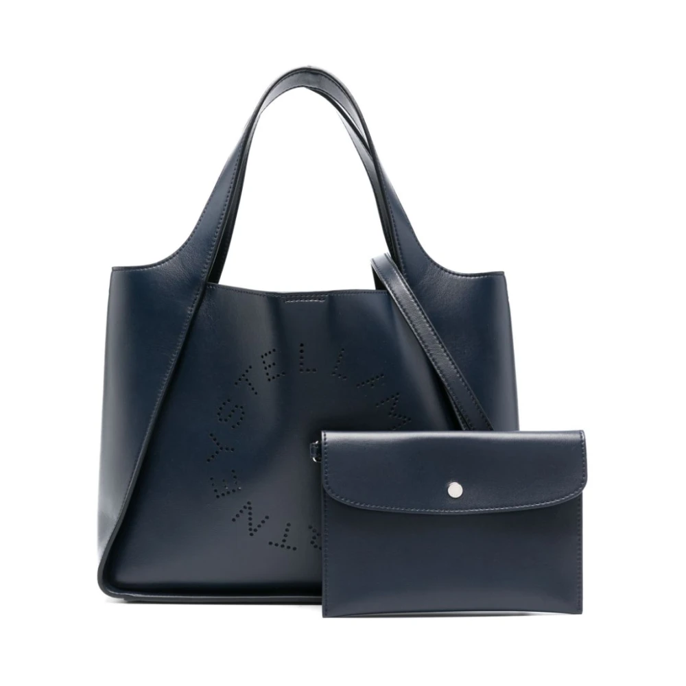 Stella Mccartney Donkerblauwe Kunstleren Handtas Blue Dames