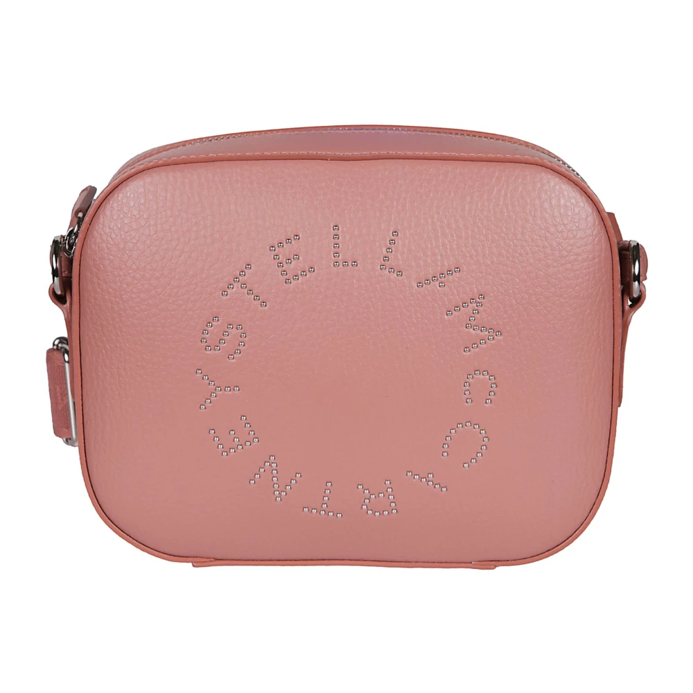 Stella Mccartney Women's Pink Cross Body Bags, One Size, Logo Camera Crossbody Bag