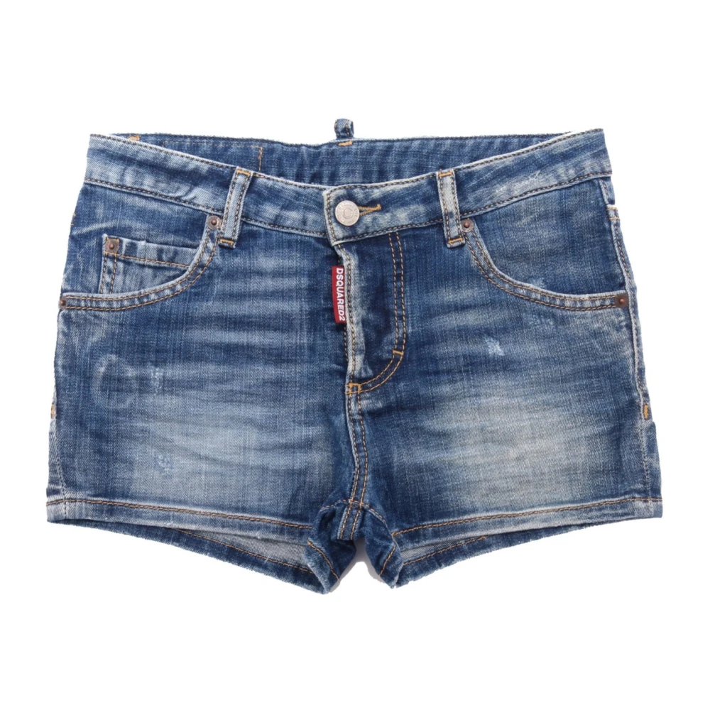 Dsquared2 Girls Blue Denim Shorts - Shorts - 12 Y - Kids