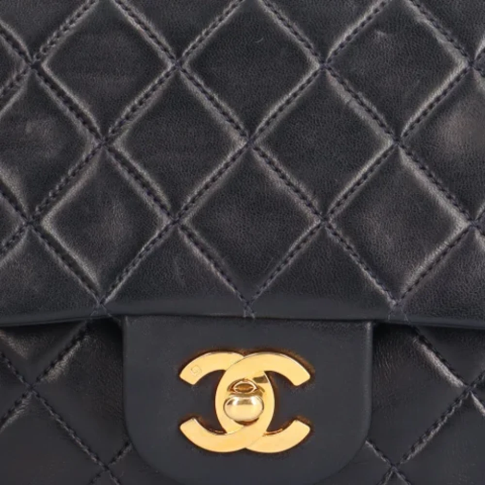 Chanel Vintage Pre-owned Leather shoulder-bags Blue Dames