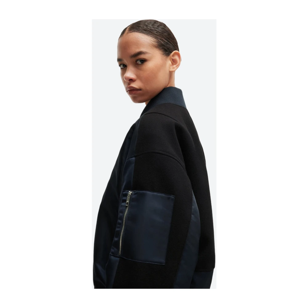 Hugo Boss Waterafstotende Bomberjack met Ritszak Blue Dames